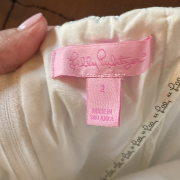 Lilly Pulitzer Caitlin White Lace Strapless Dress/ Size 2 - Picture 10 of 10